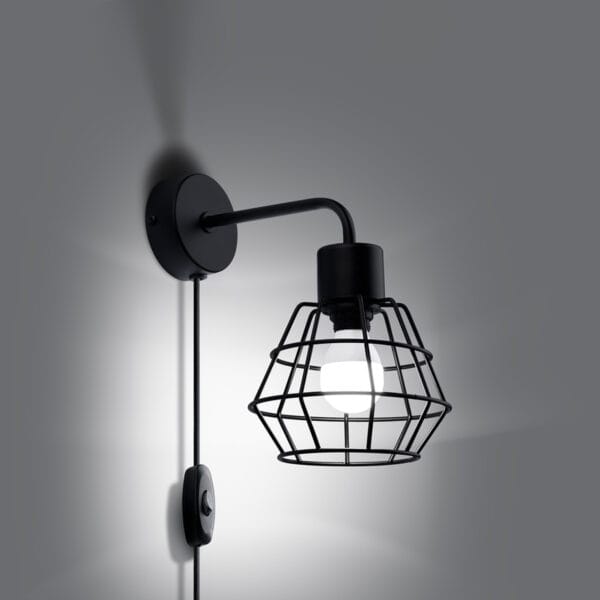 Wall Lamp SUBA Black Powder Blue SUBA