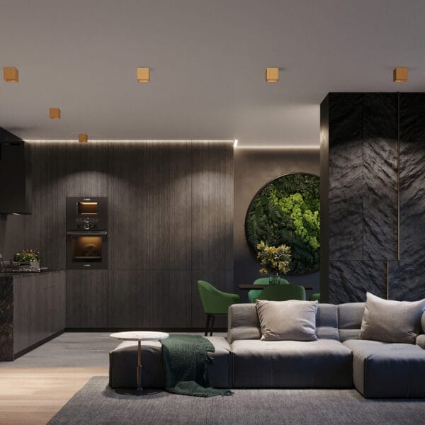 Wall Lamp QUAD 1 Gold Modern Indoor Wall Lights Deep Space