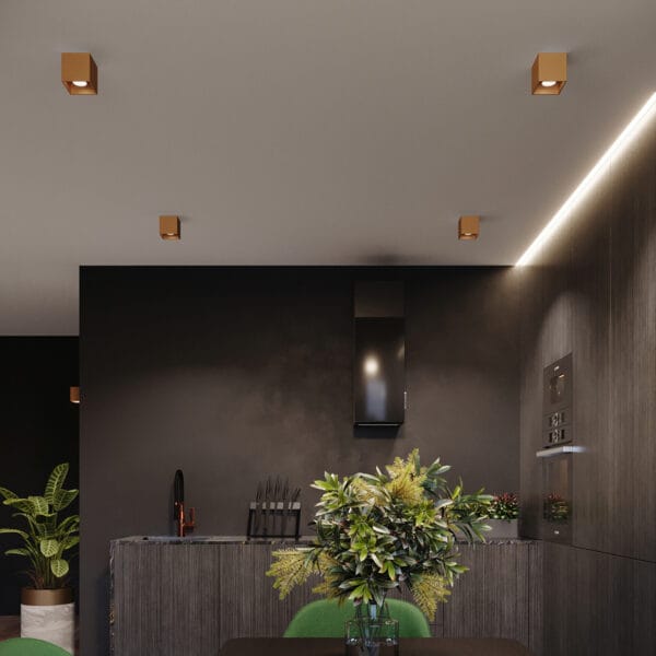 Wall Lamp QUAD 1 Gold Modern Indoor Wall Lights Deep Space