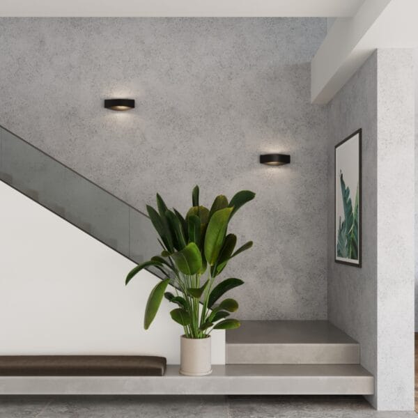 Wall Lamp TONI Black Blue Sapphire QUAD
