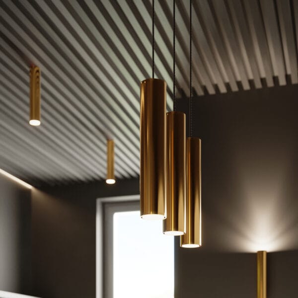 Wall Lamp LAGOS 2 Polished Gold Ocean Green TONI