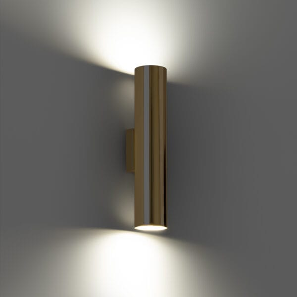 Wall Lamp LAGOS 2 Polished Gold Ocean Green TONI