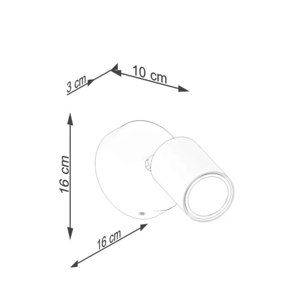 Wall Lamp VERDO White Peach Puff BOOMO