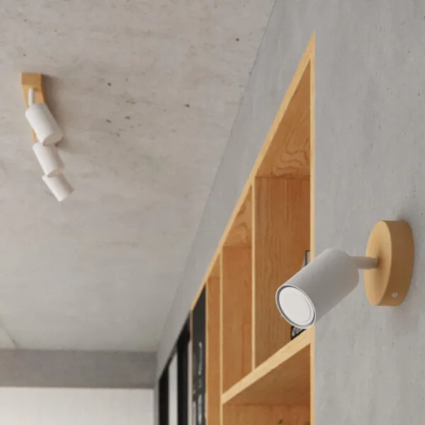 Wall Lamp VERDO White Peach Puff BOOMO
