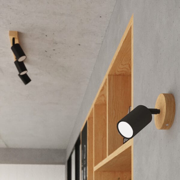 Wall Lamp VERDO Black Peach Puff LAGOS