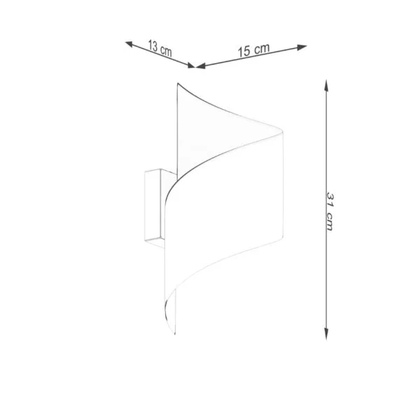 Wall Lamp TALASSA White Blue Sapphire VERDO