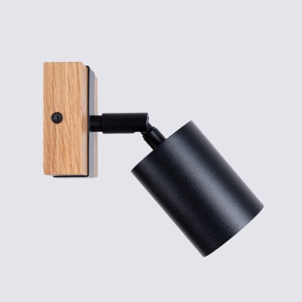 Wall Lamp FAGER 1 Black Modern Indoor Wall Lights Peach Puff