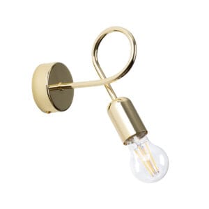 Wall Lamp Loop Glossy Gold Crimson SUPEŁ